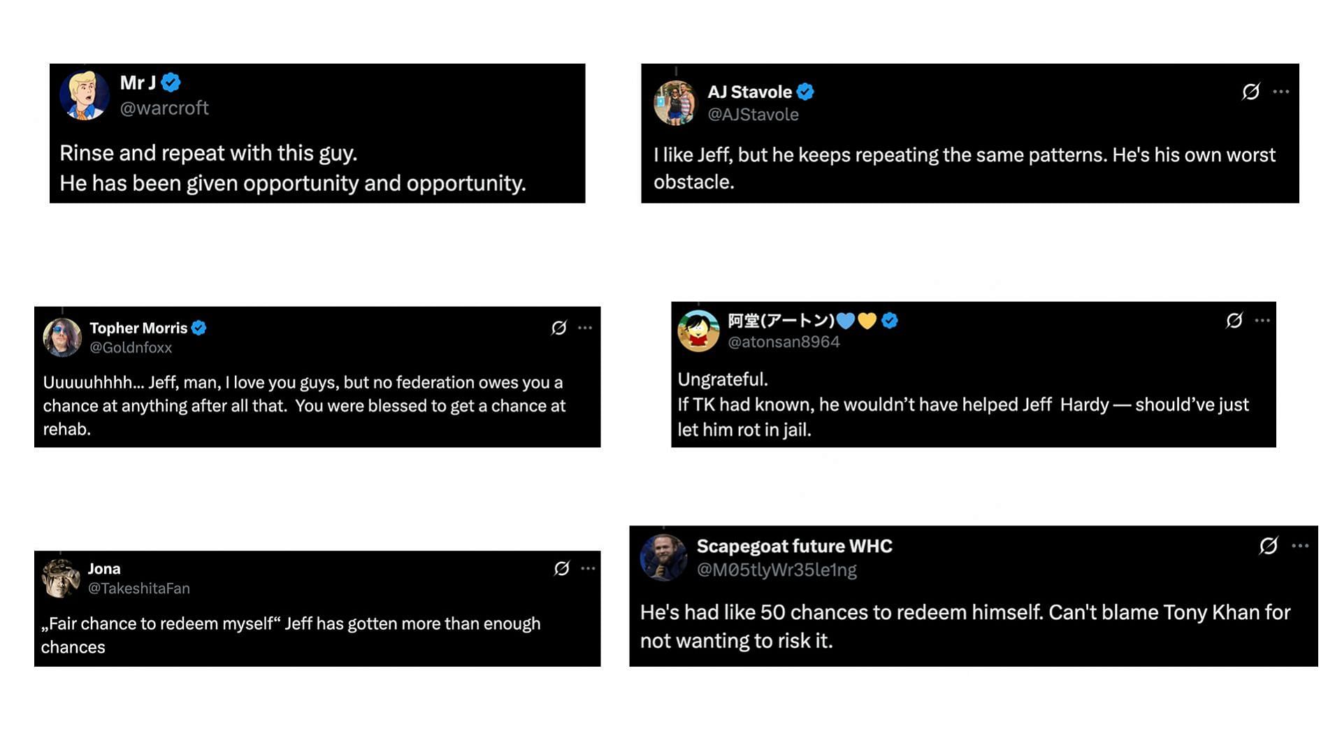 Screengrab of fans' reactions (source: X.com)